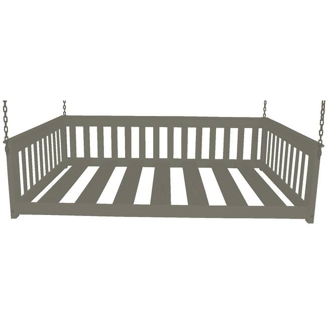 Pine Full Mission Hanging Daybed with Chain - Graphite