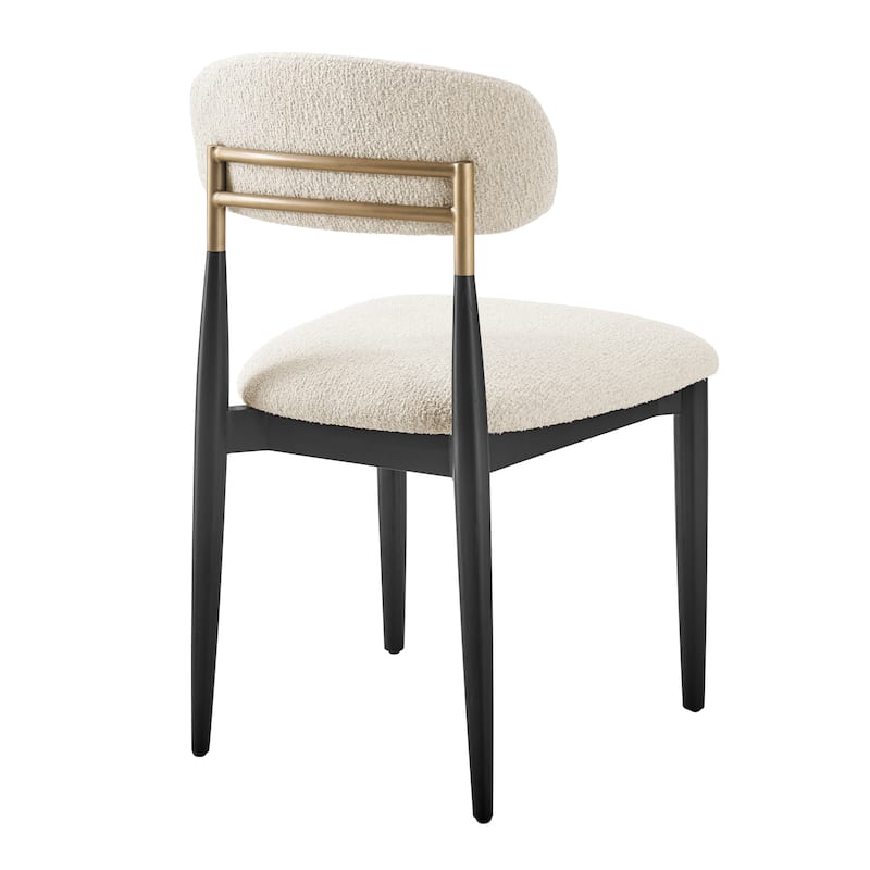 NPD Furniture Verna Boucle Dining Side Chair (Set of 2)