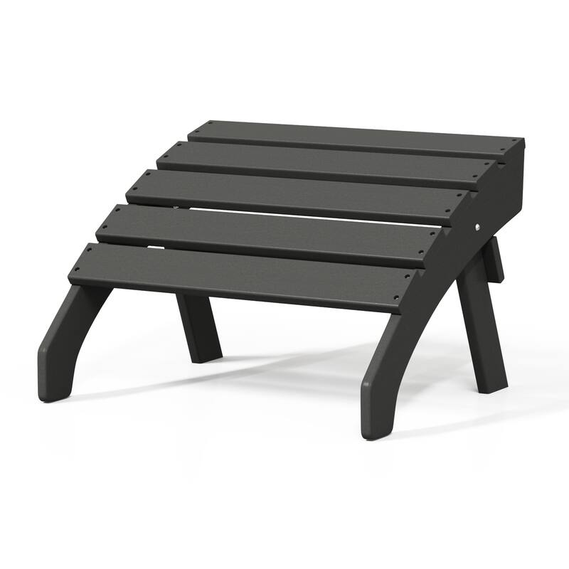Polytrends Altura Outdoor Adirondack Folding Ottoman