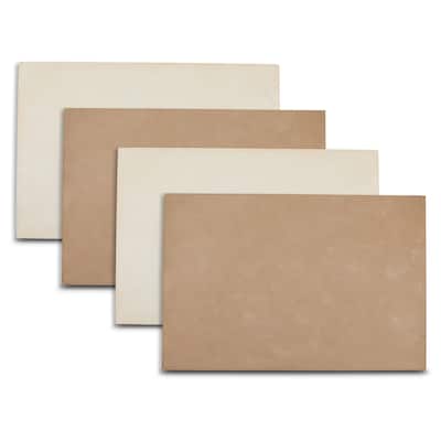 Dainty Home Velvet Premium Vegan Leather Reversible 2 Pattern Rectangular Placemat Set Of 4