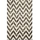 preview thumbnail 62 of 121, SAFAVIEH Dip Dye Marybeth Hand-tufted Wool Chevron Area Rug 6' x 9' - Ivory/Charcoal - Rectangle