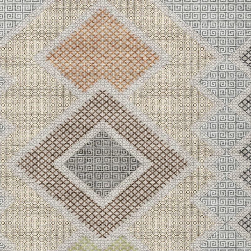 HomeRoots Geometric Transitional Rectangle Outdoor Rug