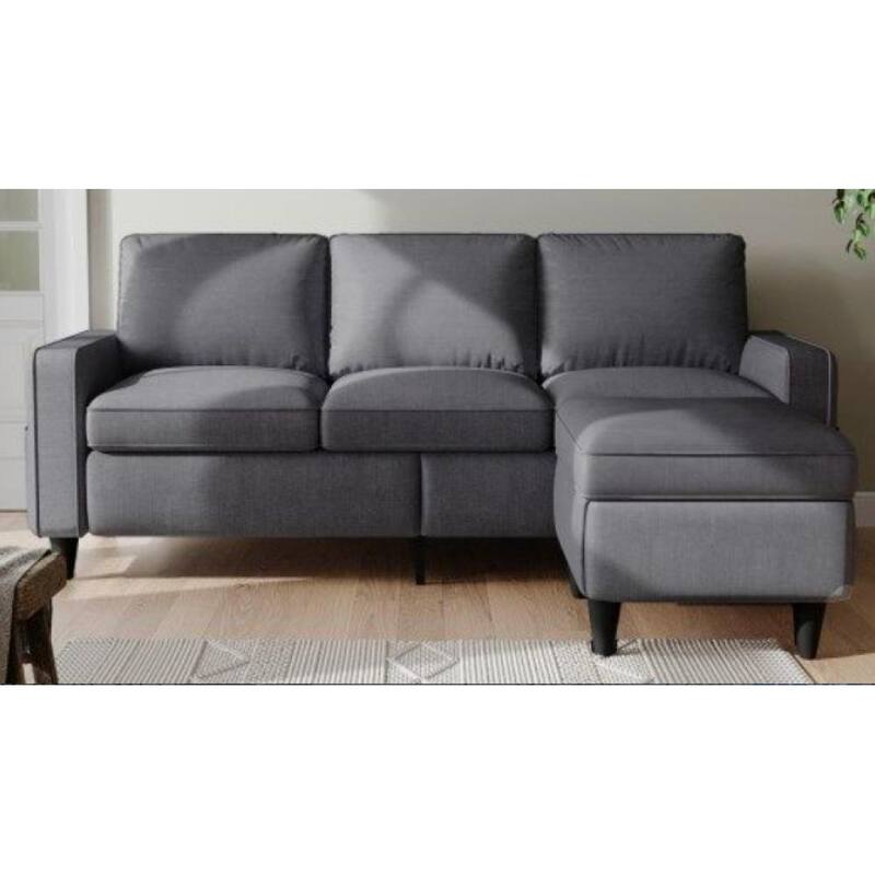 L-shaped design Sofa 3 Seater with Storage Box for the Chaise