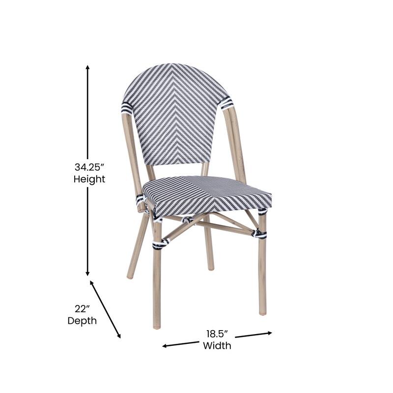 Bistro Table & 2-Chair Set with Metal Frames
