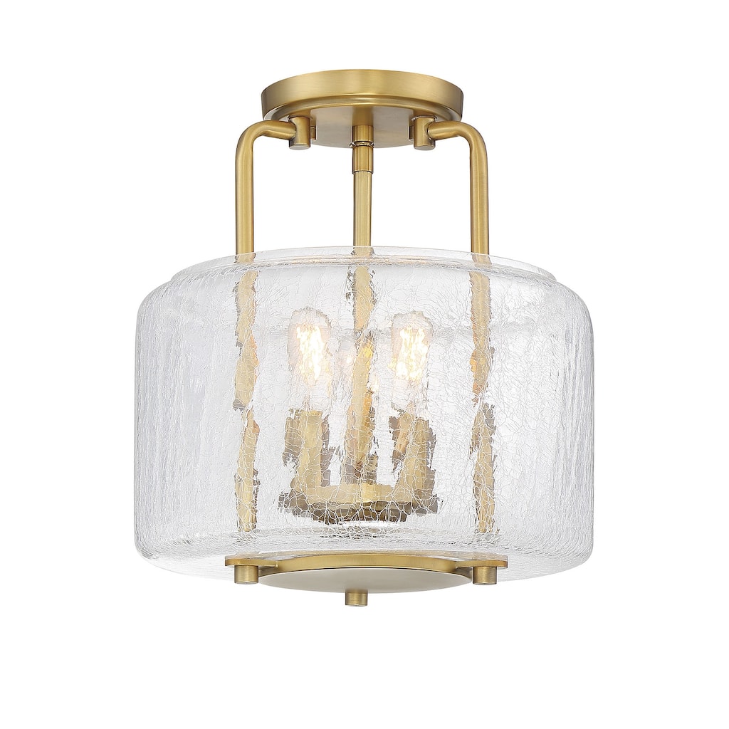 Avalon 3-Light Ceiling Light in Warm Brass