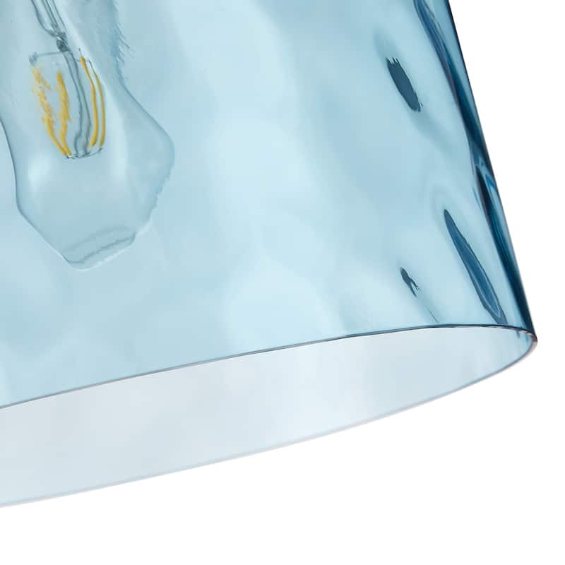 Modern Clear Water Glass Jar Pendant Light For Over Dining Room Table