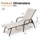preview thumbnail 12 of 49, VredHom Outdoor Patio Adjustable Chaise Lounges Chairs with Arms (Set of 2/4 )