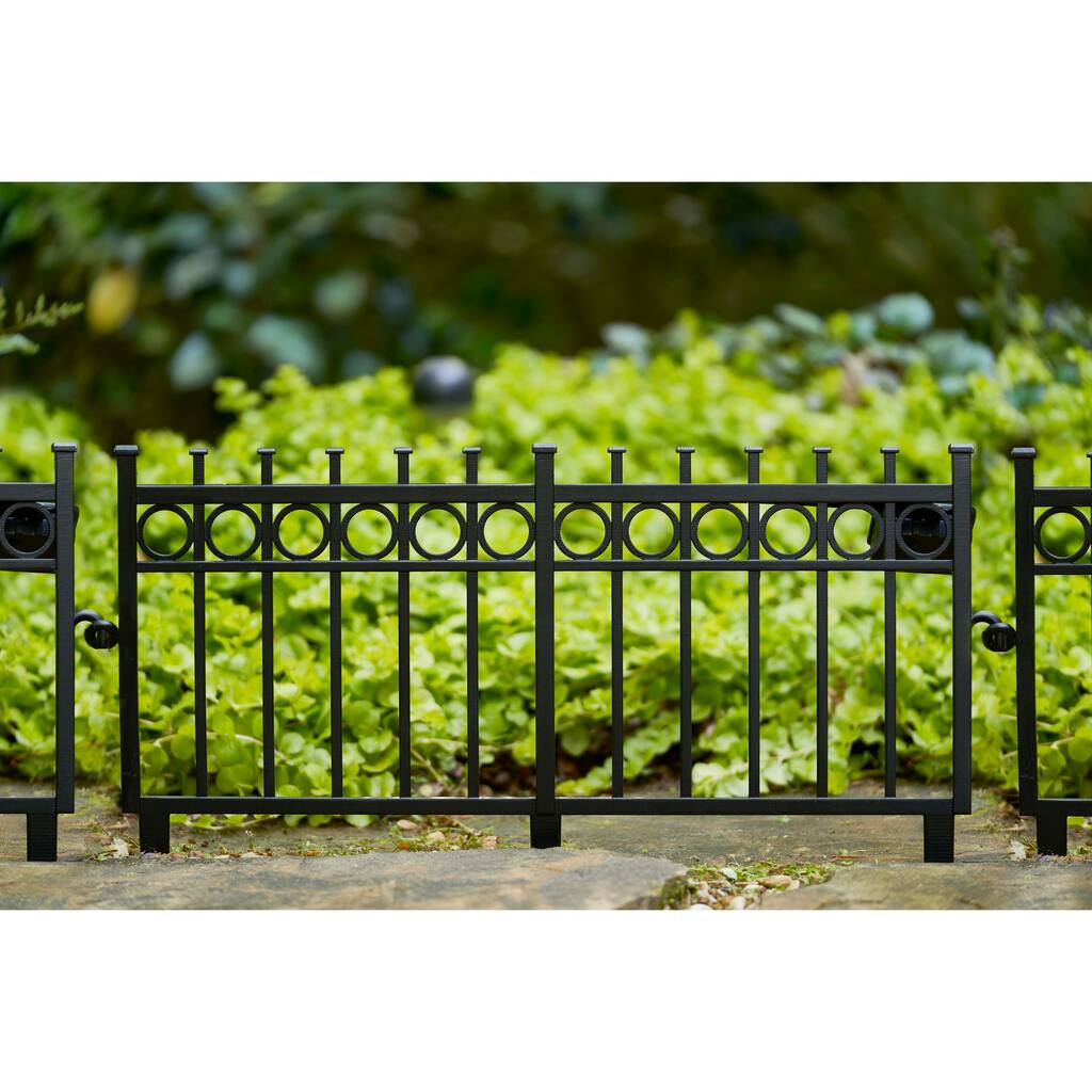 Southern Patio Light-up Solar Garden Fence Border Panels (Pack of 3)