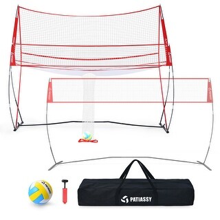 Volleyball Training Equipment Net for Indoor and Outdoor - 14x11ft