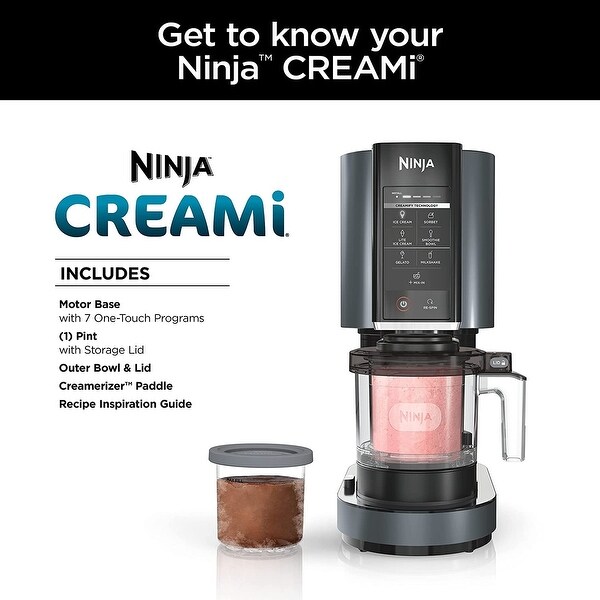 Ninja NC299AMZ CREAMi Ice Cream Maker (Matte Black) - Bed Bath