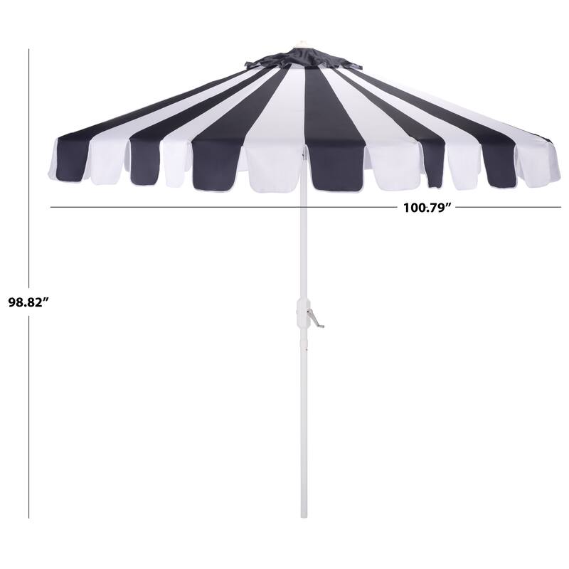 SAFAVIEH Outdoor Living Meze 9ft Crank Umbrella