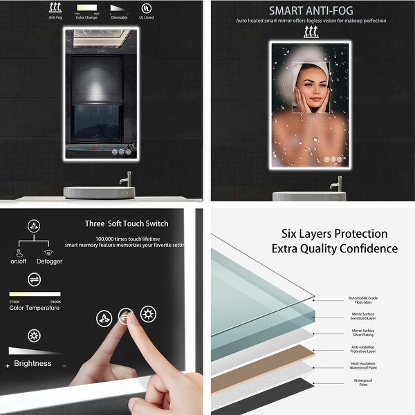 Smart touch led mirror on sale