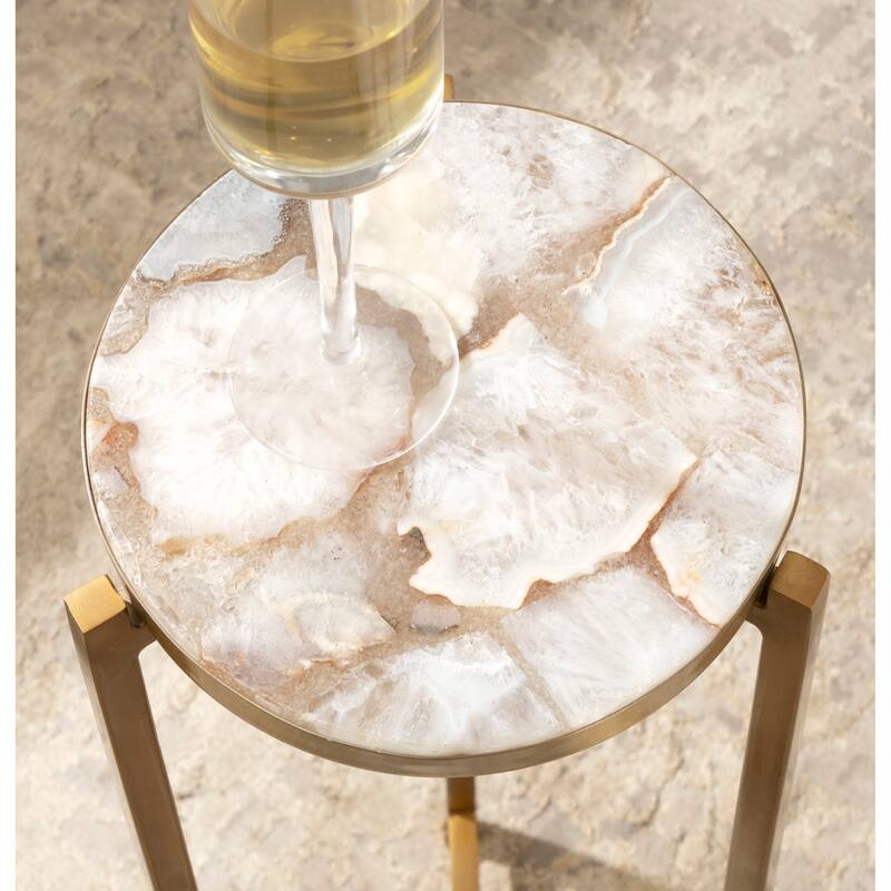 Kate and Laurel Aguilar Glam Drink Table