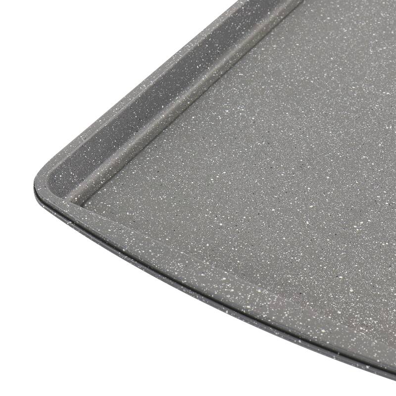 Oster 3 Piece Carbon Steel Cookie Sheet in Greystone - Silver