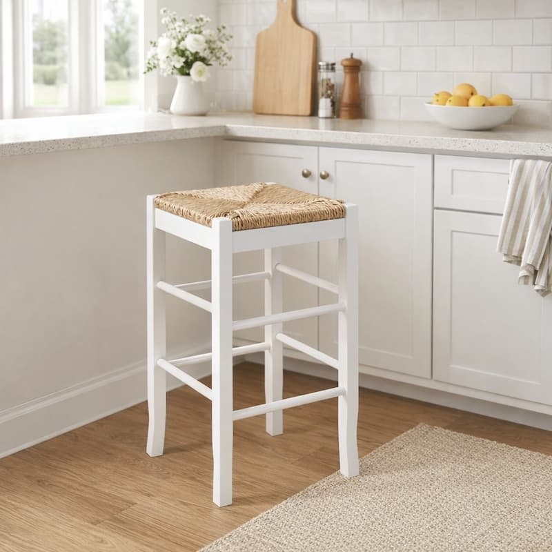 SQ Rush Backless Wood 24-inch Counter Stool