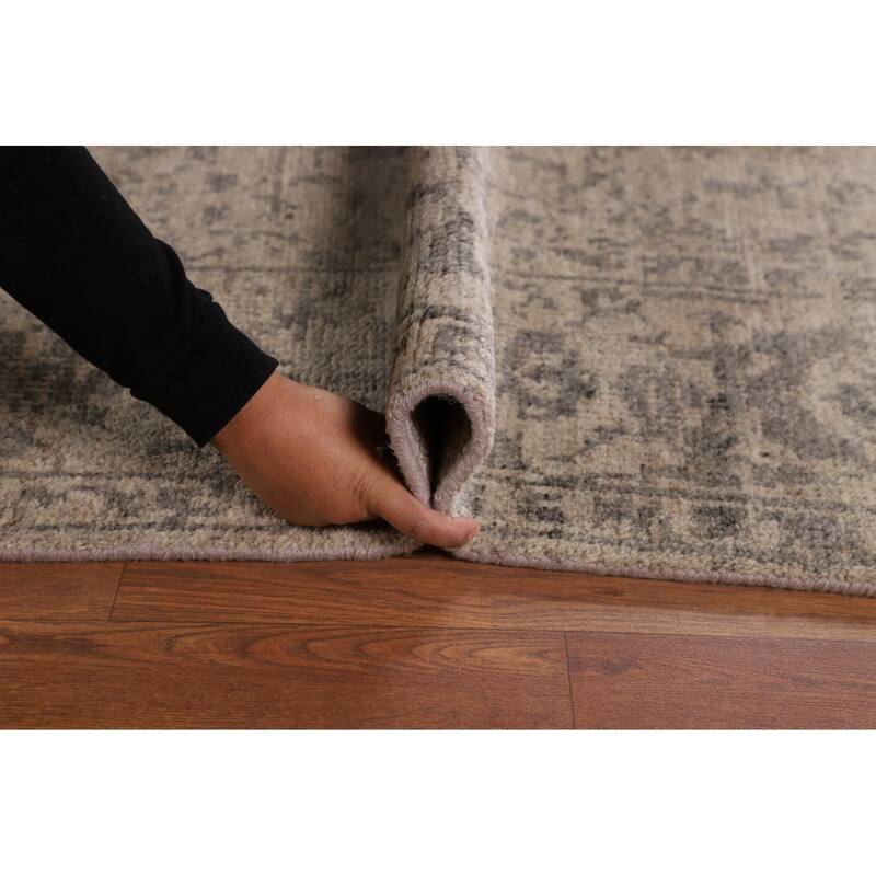 Heriz Serapi Indian Area Rug Handmade Living Room Wool Carpet - 7'9"x 9'9"