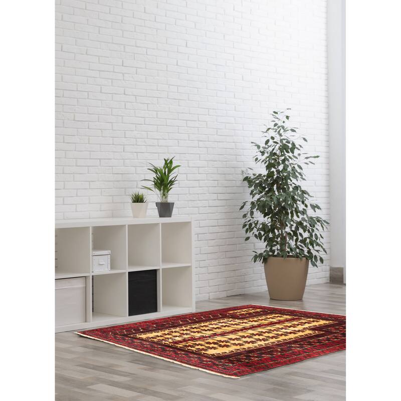 ECARPETGALLERY Hand-knotted Teimani Beige Wool Rug - 2'8 x 4'1