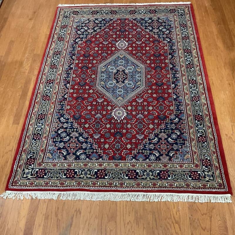 HERAT ORIENTAL Hand-knotted Bidjar Wool Rug - 6'7 x 9'10 - Red