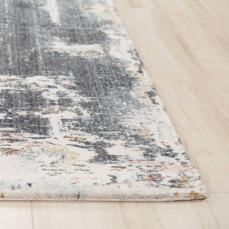 Alora Decor Jade Transitional Blue Recycled Polyester Area Rug