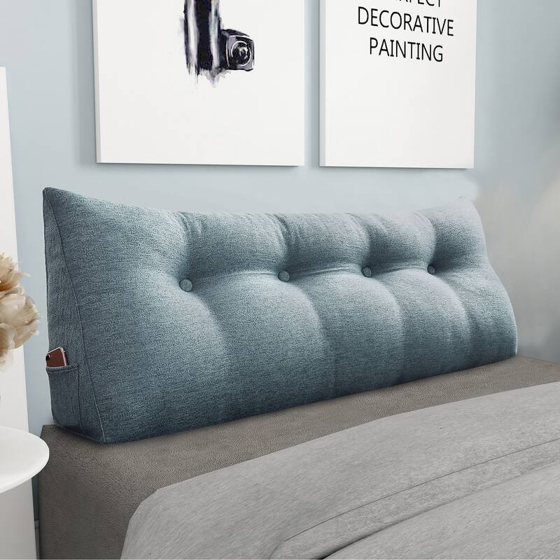 WOWMAX Bed Rest Wedge Pillow Bolster Reading TV Daybed Back Support