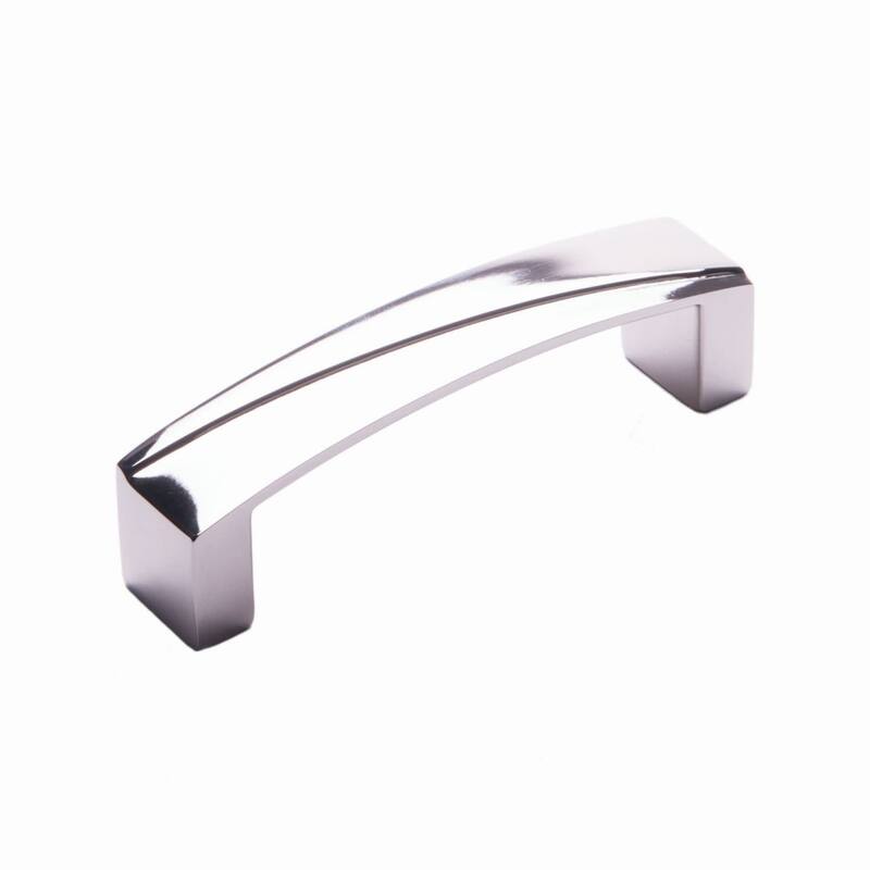 RK International Trumbull 3-3/4 Inch Center to Center Handle Cabinet - Polished Nickel
