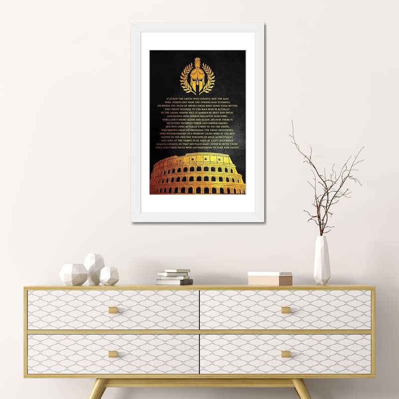iCanvas "The Man In the Arena" by Adrian Baldovino