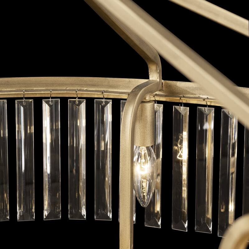 Varaluz Social Club 2-Tier Crystal Pendant - Havana Gold