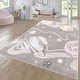 preview thumbnail 7 of 10, Kids Rug Space with Planets and Stars in Pastel Colors grey - 2'8" x 4'11"