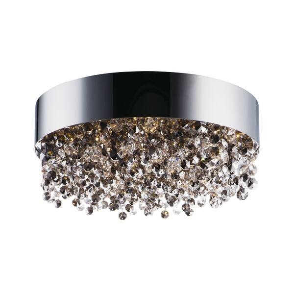 slide 2 of 5, Mystic 11-Light LED Flush Mount - Polished chrome