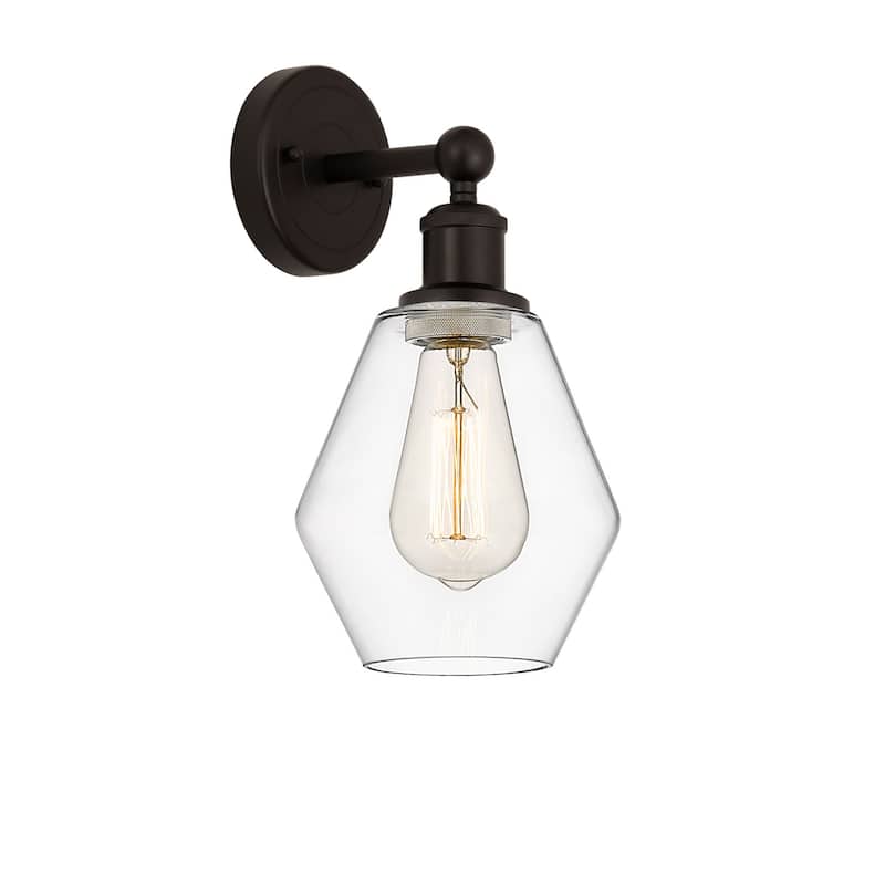 Innovations Lighting 616-1W-12-6 Cindyrella Sconce Cindyrella 12" Tall - Oil Rubbed Bronze / Clear