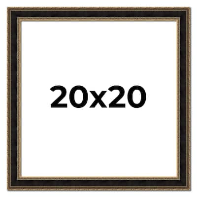 20x20 Frame Gold Antique Vintage Sold Wood Picture Frame | 1.75 Inch