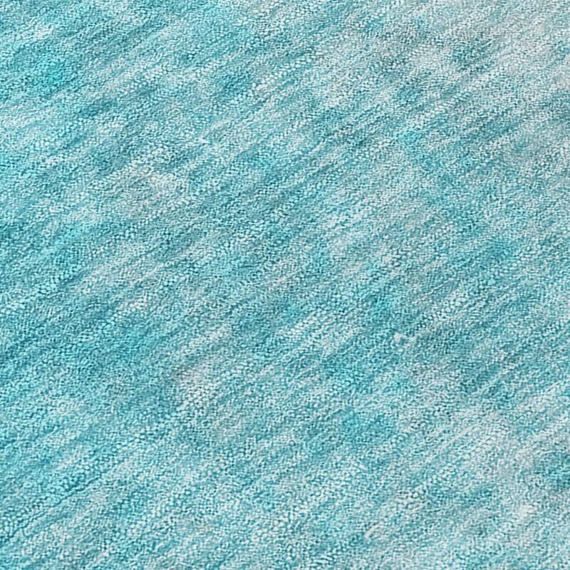 Machine Washable Indoor/ Outdoor Abstract Solid Chantille Rug