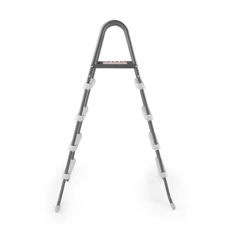 Intex Steel Frame Above Ground Swimming Pool Ladder for 48 Inch High Wall Pools - 17.75