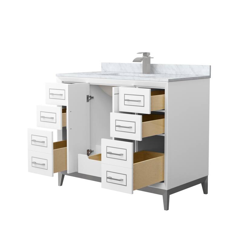 Wyndham Collection WCH515142S-NAT-UNSMXX Marlena 42" Free Standing