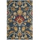 preview thumbnail 101 of 121, SAFAVIEH Fiorello Handmade Blossom French Country Wool Area Rug 4' x 6' - Navy/Multi - Rectangle