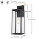 preview thumbnail 31 of 50, 2-pack 13" H 1-Light Black Outdoor wall Lantern(Dusk to Dawn could be chosen)