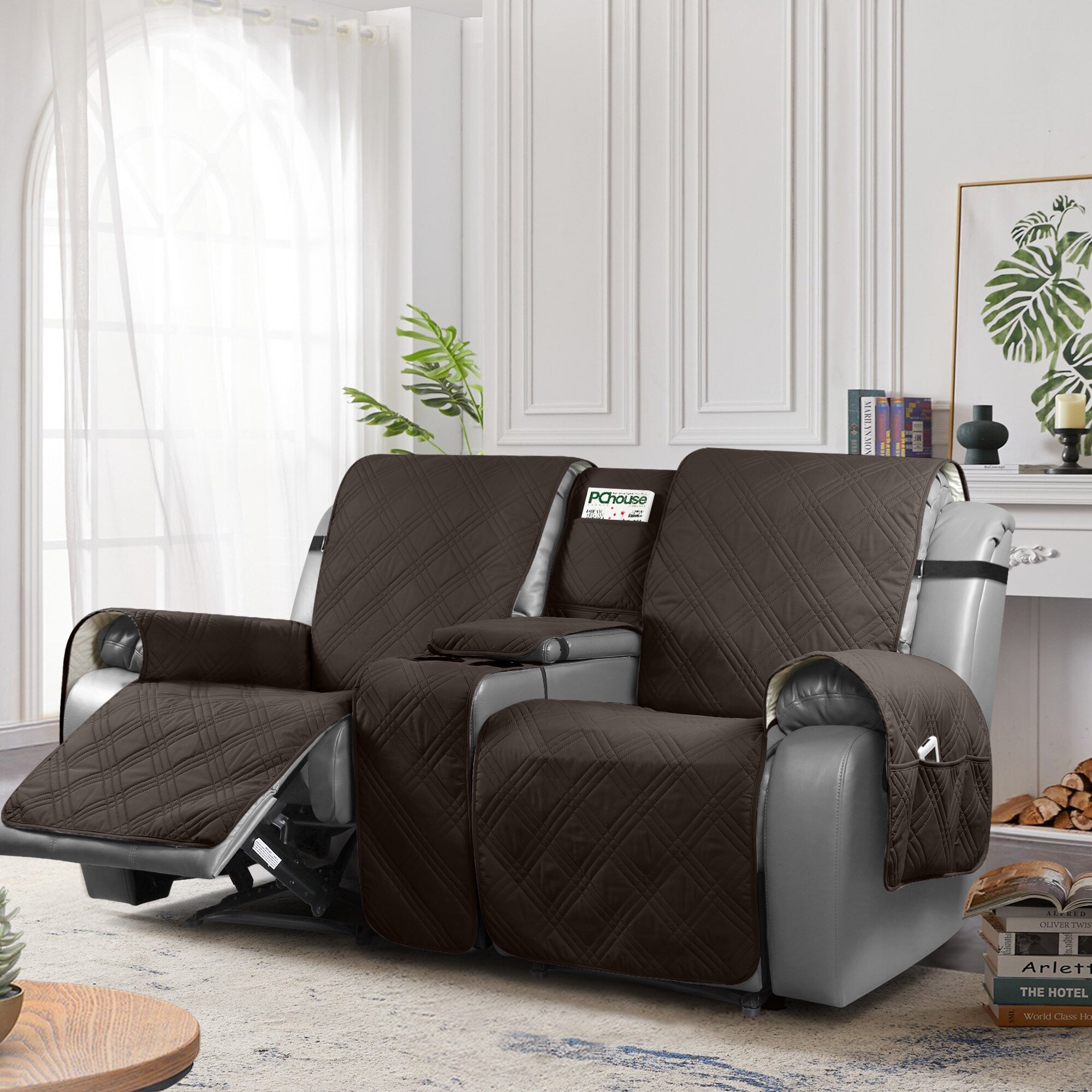 Loveseat Recliner Cover with Center Console Reversible Recliner Slipcover for 2 Seater Reclining Sofa W Cup Holder Bed Bath Beyond 36977436