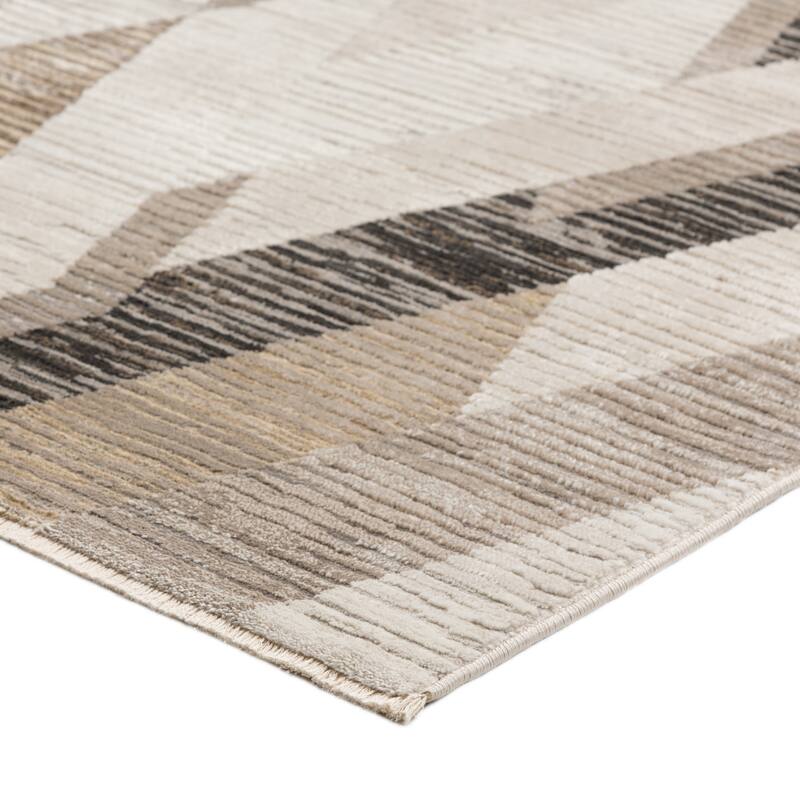 Emery Prism Taupe Machine Made Rug