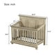 preview thumbnail 22 of 23, Traditional Farmhouse Style 4-in-1 Full Size Convertible Baby Crib - Converts to Toddler Bed