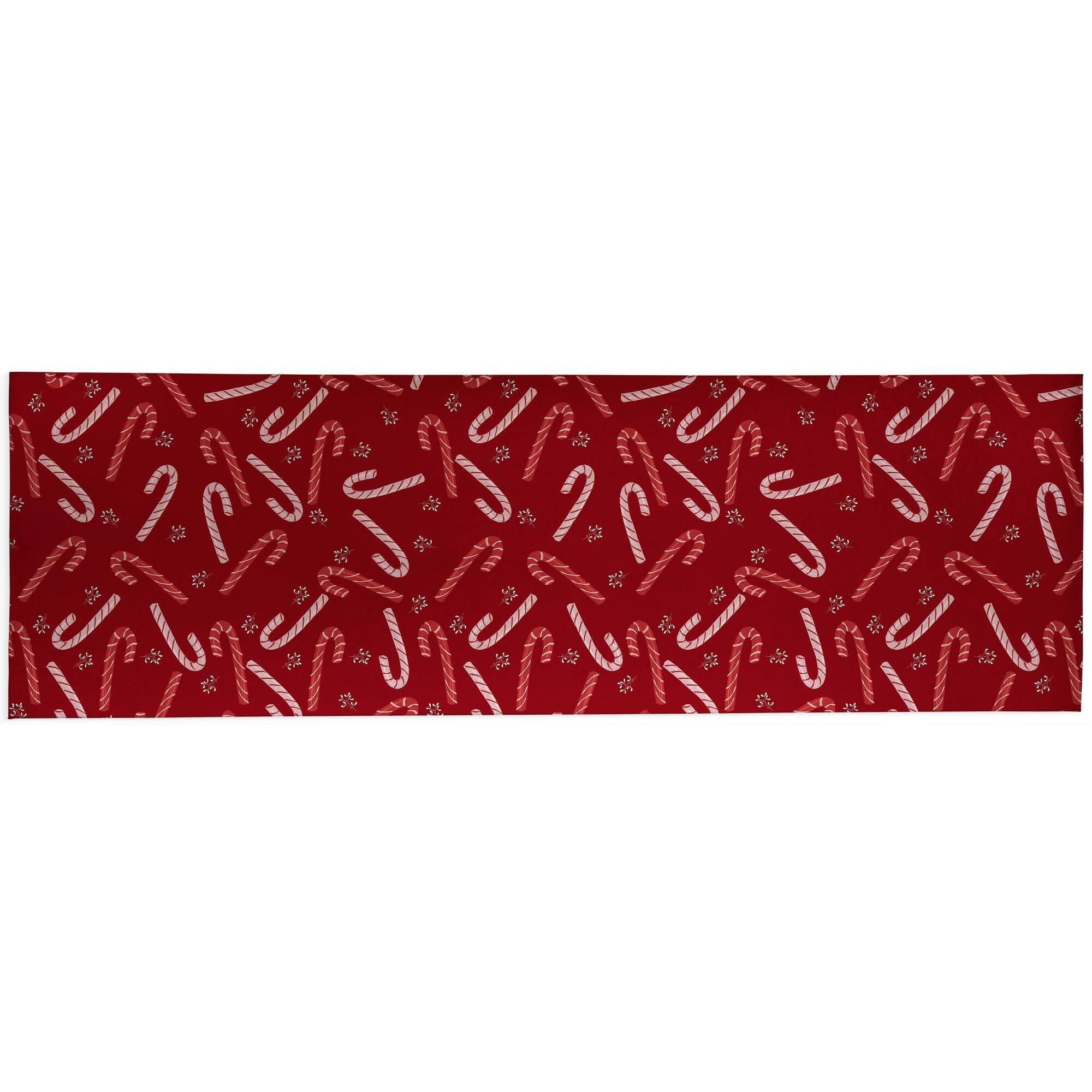 CANDY CANE KISSES RED Laundry Mat By Kavka Designs On Sale Bed Bath