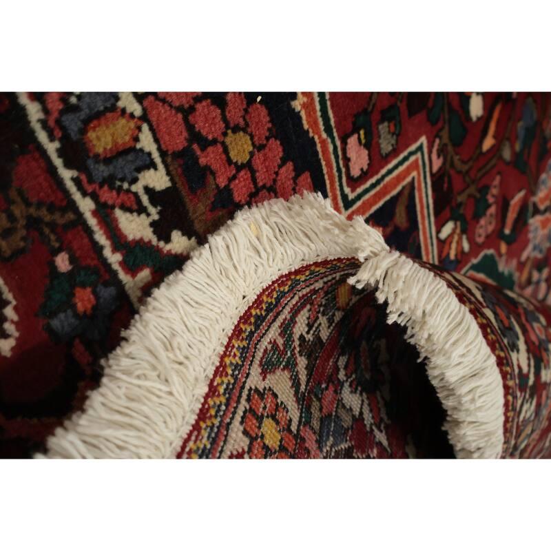 Hand Knotted Oriental 100% Wool Carpet Traditional Geometric Red Bakhtiari Area Rug - 12' 10'' X 9' 9''