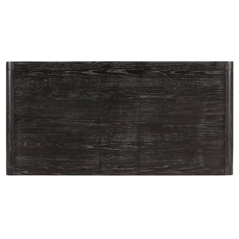 6-Piece Set, 59.8" Extendable Wooden Dining Table with 4 Chairs and 1 Bench