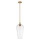 Option Seedy Deco Swirl Shade / Brushed Brass