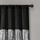 preview thumbnail 33 of 52, Silver Orchid Page Two-tone Faux Silk Single Curtain Panel