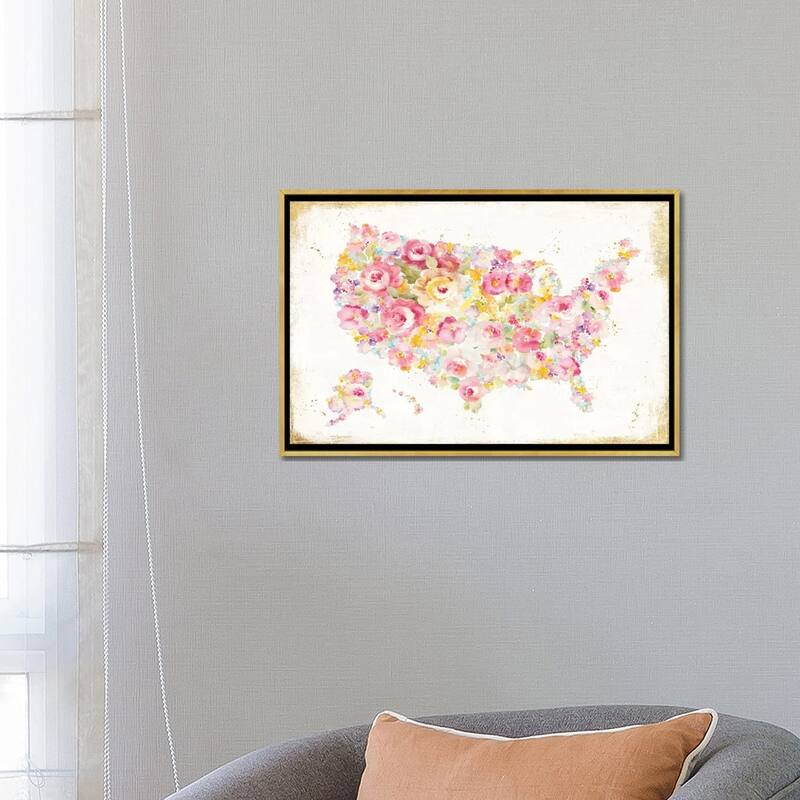 iCanvas "Midsummer USA" by Danhui Nai Framed