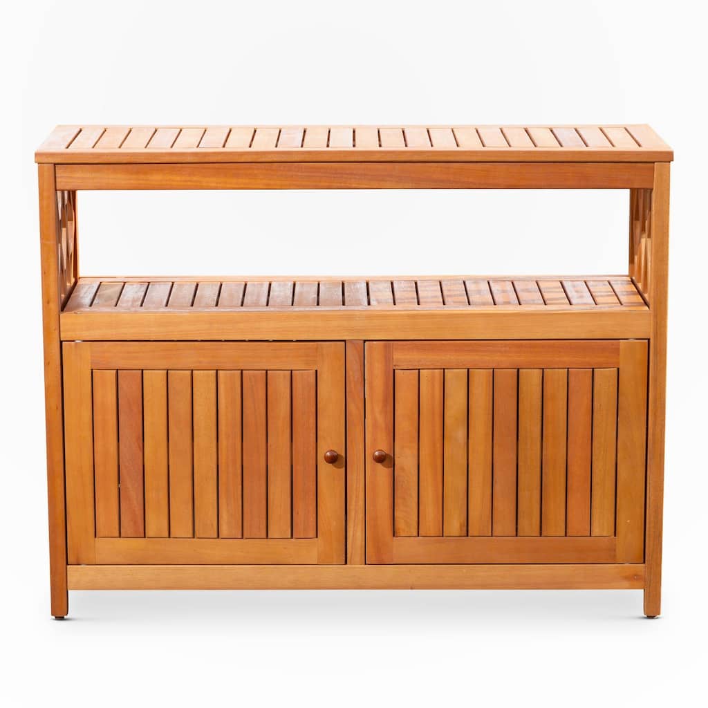 Eucalyptus Outdoor Sideboard Buffet Table