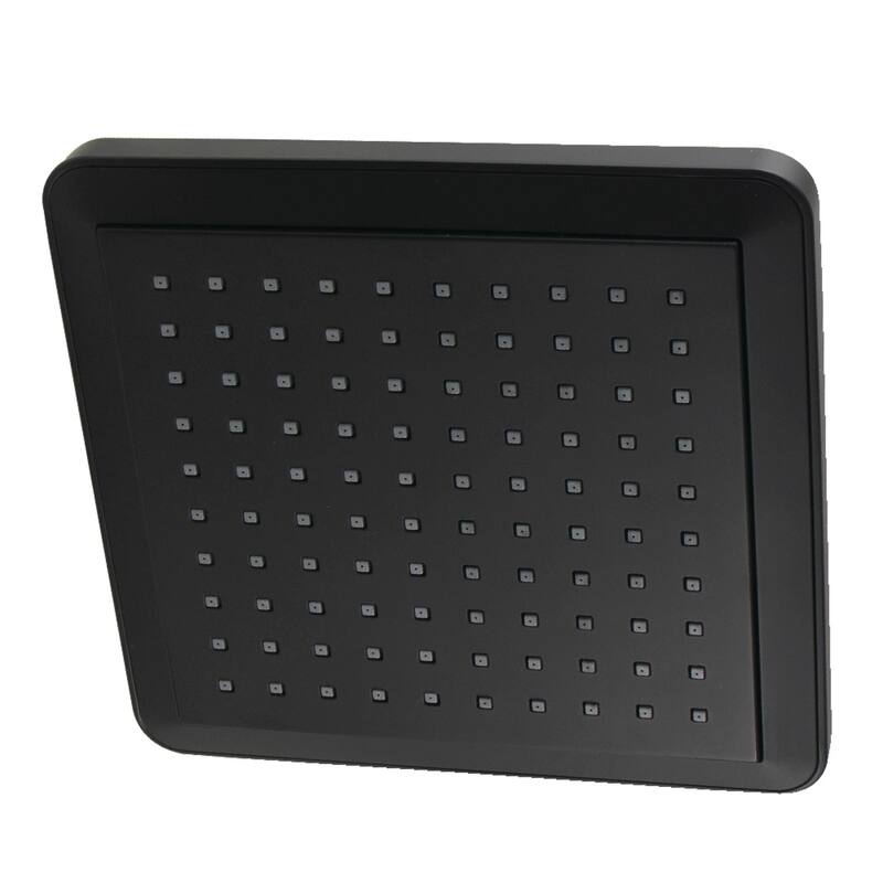 Claremont 9-5/8 Inch Square Rainfall Shower Head - Matte Black