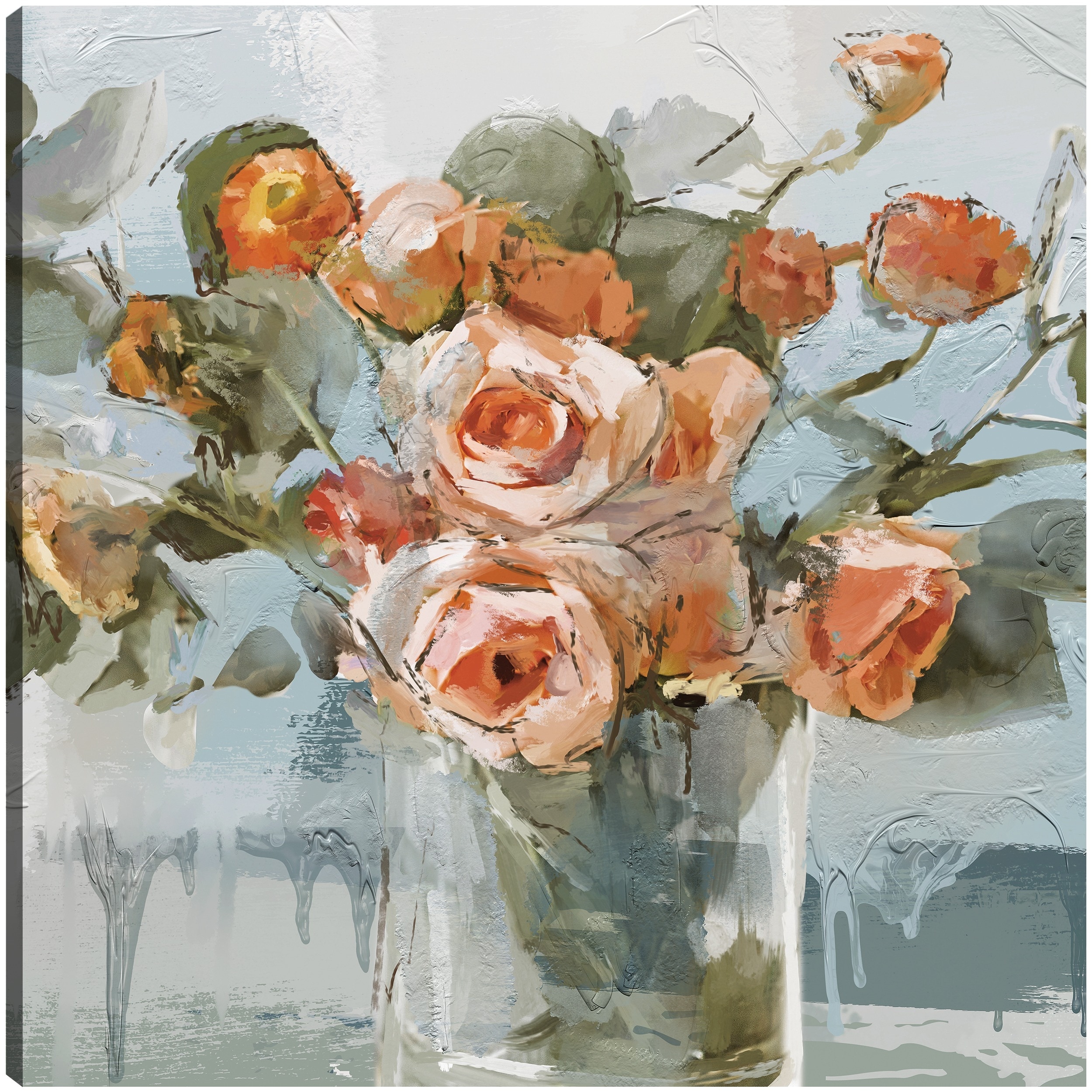 Peachy Dreams By Studio Arts Canvas Art Print