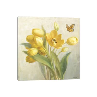 iCanvas "Yellow French Tulips" by Danhui Nai Canvas Print