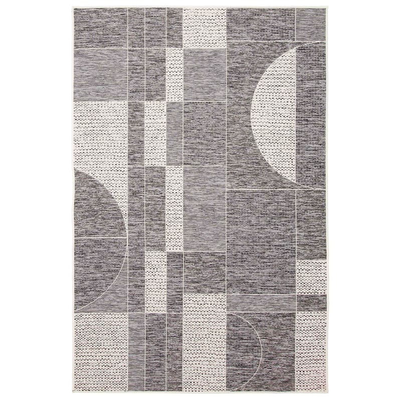 ECARPETGALLERY Machine Woven Bodhi Taupe Area Rug - Grey - 8' x 10'